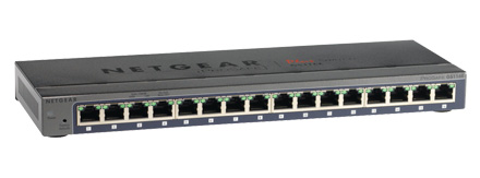 ProSafe® GS116E 16-port Gigabit Ethernet Plus Switch