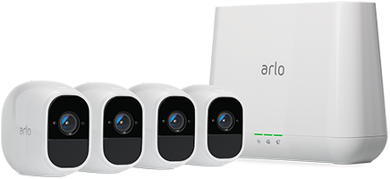 Arlo Pro 2 Smart Security System with 4 Cameras (VMS4430P)