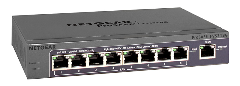 NETGEAR FVS318G ProSafe 8-port Gigabit VPN Firewall