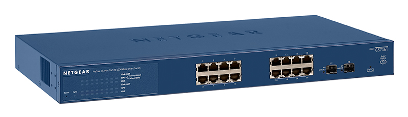 NETGEAR GS716T ProSafe® 16-Port Gigabit Smart Switch