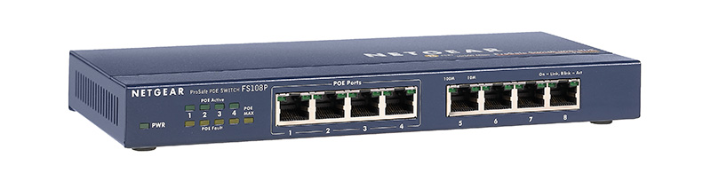 NETGEAR FS108P ProSafe® 8-Port Switch With 4 Port PoE