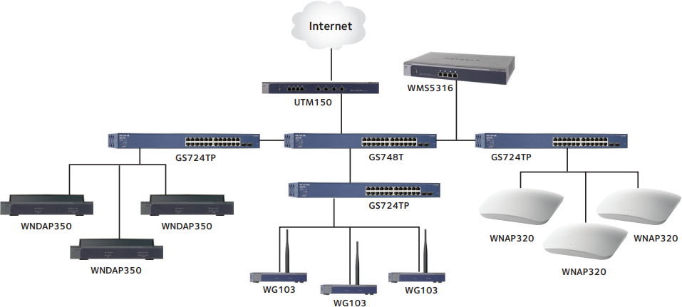 NETGEAR WMS5316 Wireless Management System Diagram